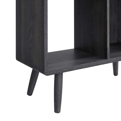 Transmit 5 Shelf Wood Grain Bookcase by Furniture For America