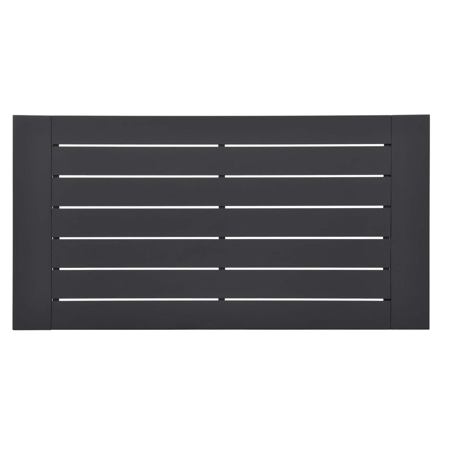 Aspen 4-Piece Outdoor Patio Powder-Coated Aluminum Set in Gray Gray
