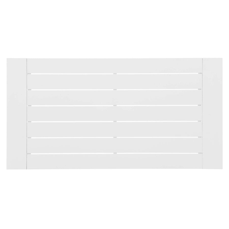 Aspen 4-Piece Outdoor Patio Powder-Coated Aluminum Set in White Gray