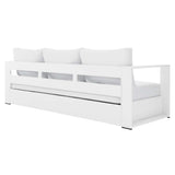 Aspen 4-Piece Outdoor Patio Powder-Coated Aluminum Set in White White