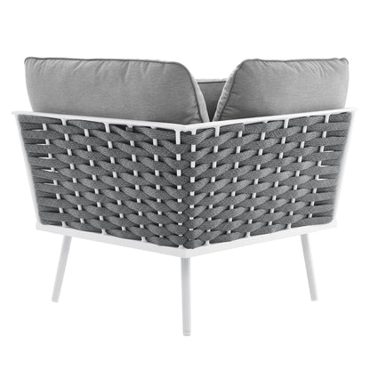 Stance Outdoor Patio Aluminum Large Sectional Sofa by Furniture For America