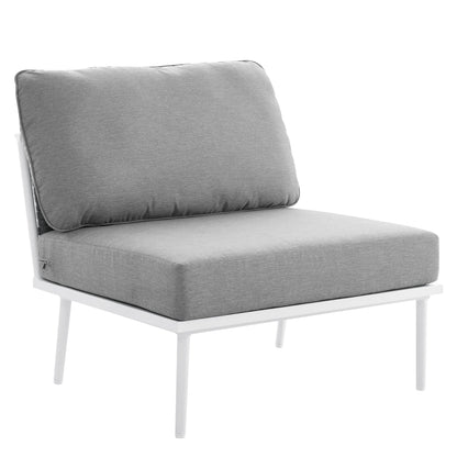 Stance Outdoor Patio Aluminum Large Sectional Sofa by Furniture For America
