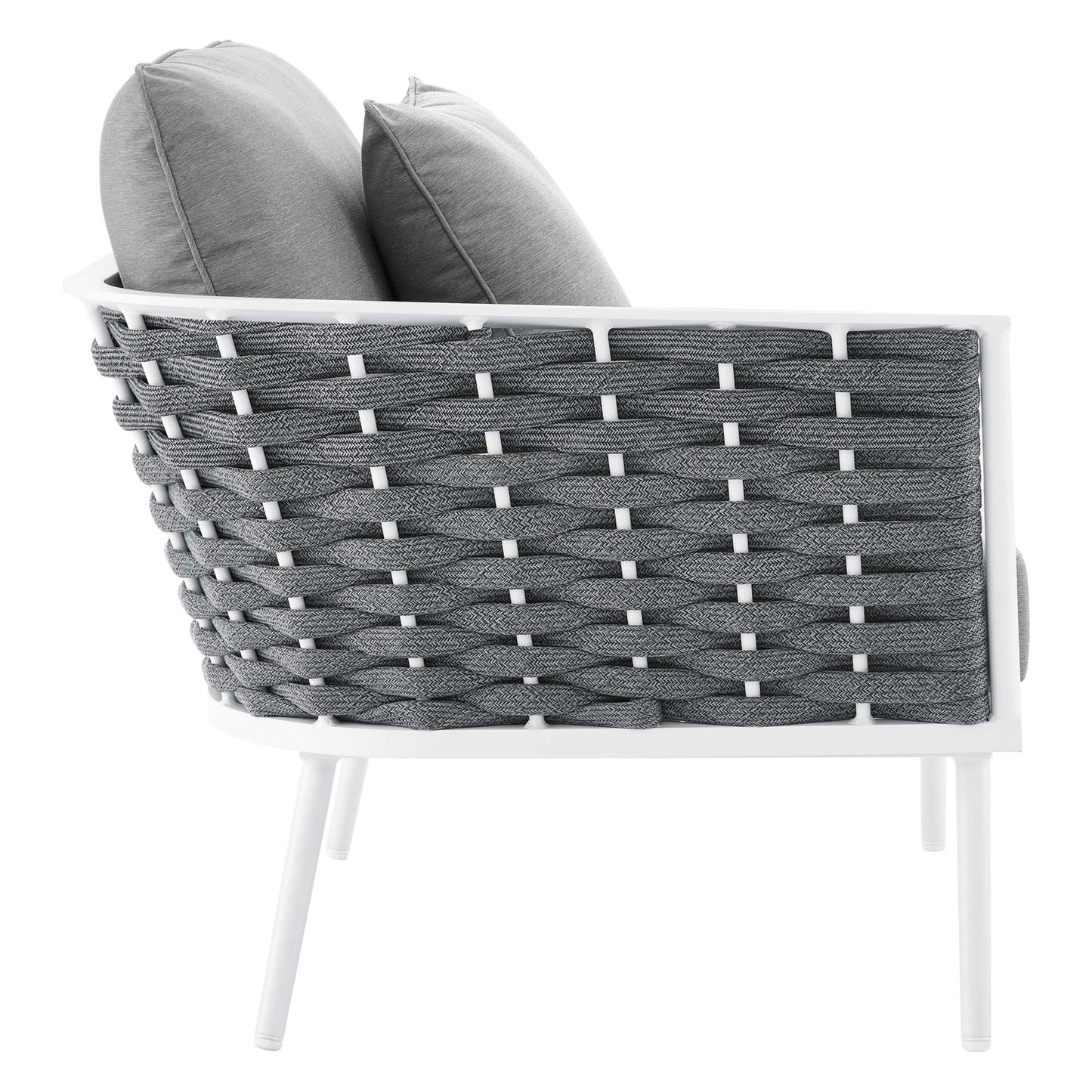 Stance 9 Piece Aluminum Outdoor Patio Aluminum Sectional Sofa Set by Furniture For America