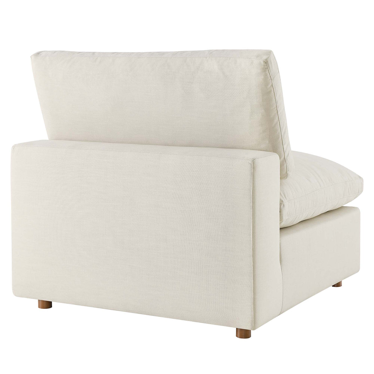 Linden 6-Piece Down Filled Overstuffed Sectional Sofa in Light Beige