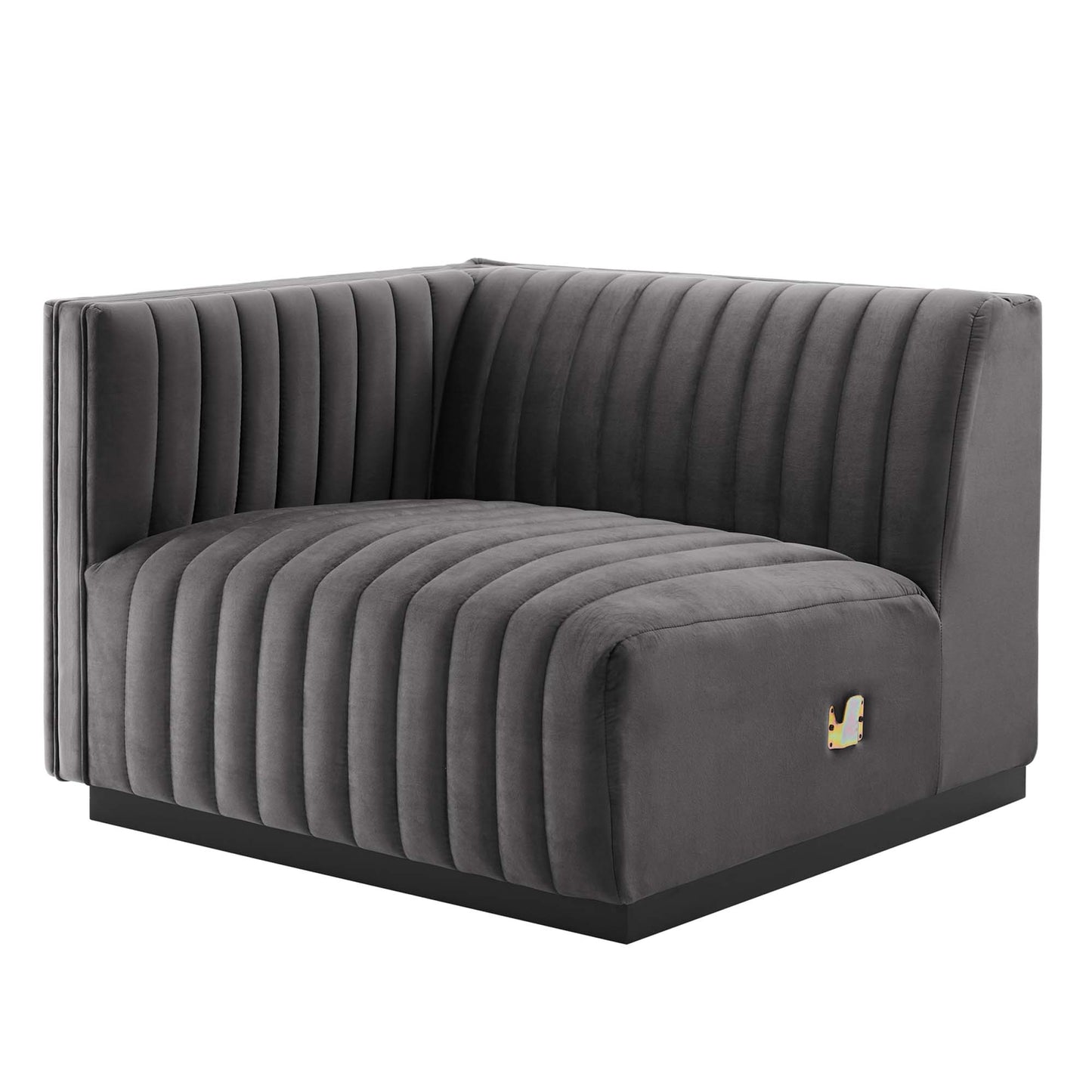 Conjure Channel Tufted Performance Velvet Sofa by Furniture for America