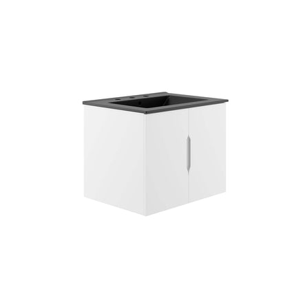 Vitality 24" Bathroom Vanity in White Black