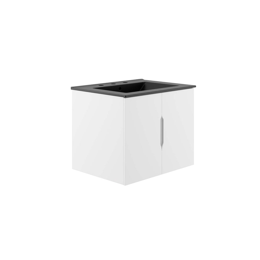 Bellamy 24" Bathroom Vanity in White Black