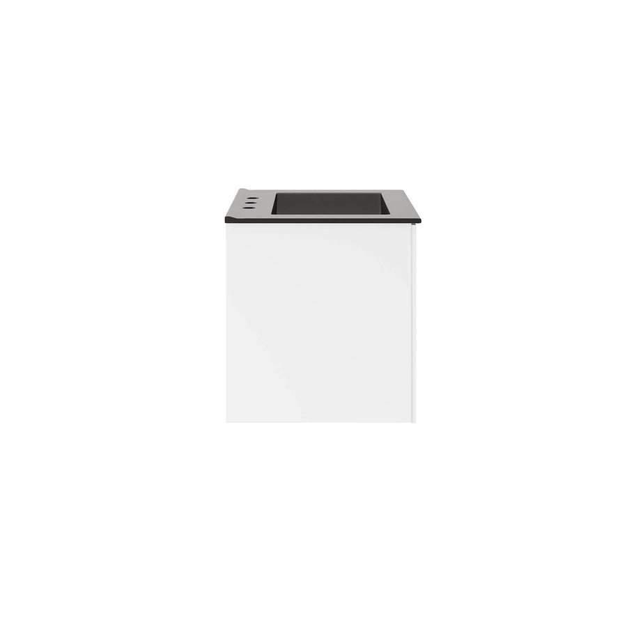 Bellamy 24" Bathroom Vanity in White Black
