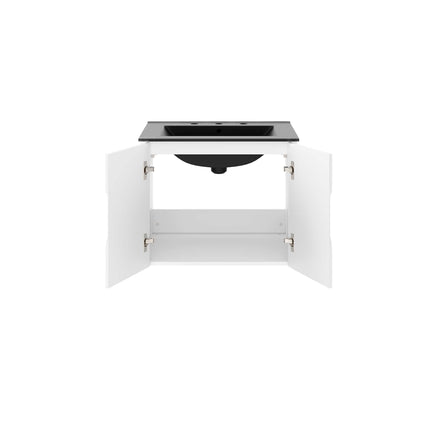 Vitality 24" Bathroom Vanity in White Black