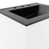 Bellamy 24" Bathroom Vanity in White Black