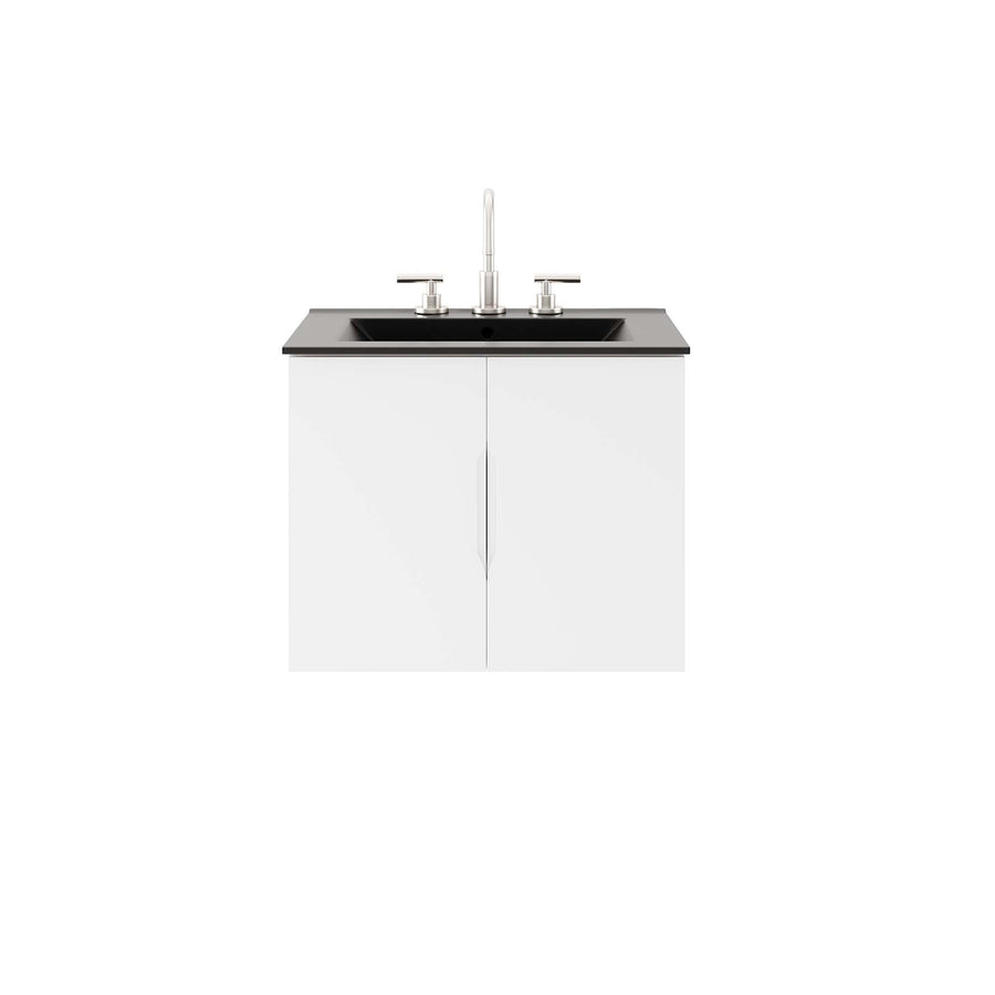 Bellamy 24" Bathroom Vanity in White Black