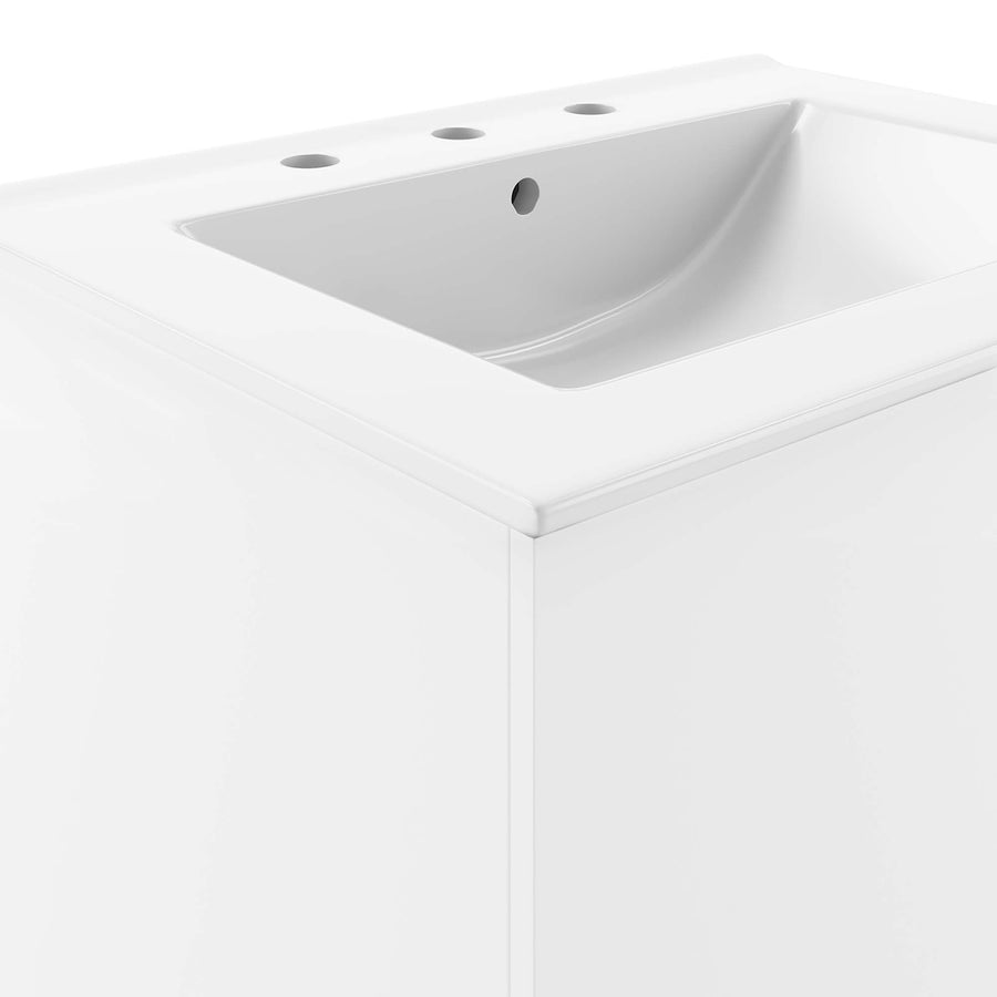 Bellamy 24" Bathroom Vanity in White White