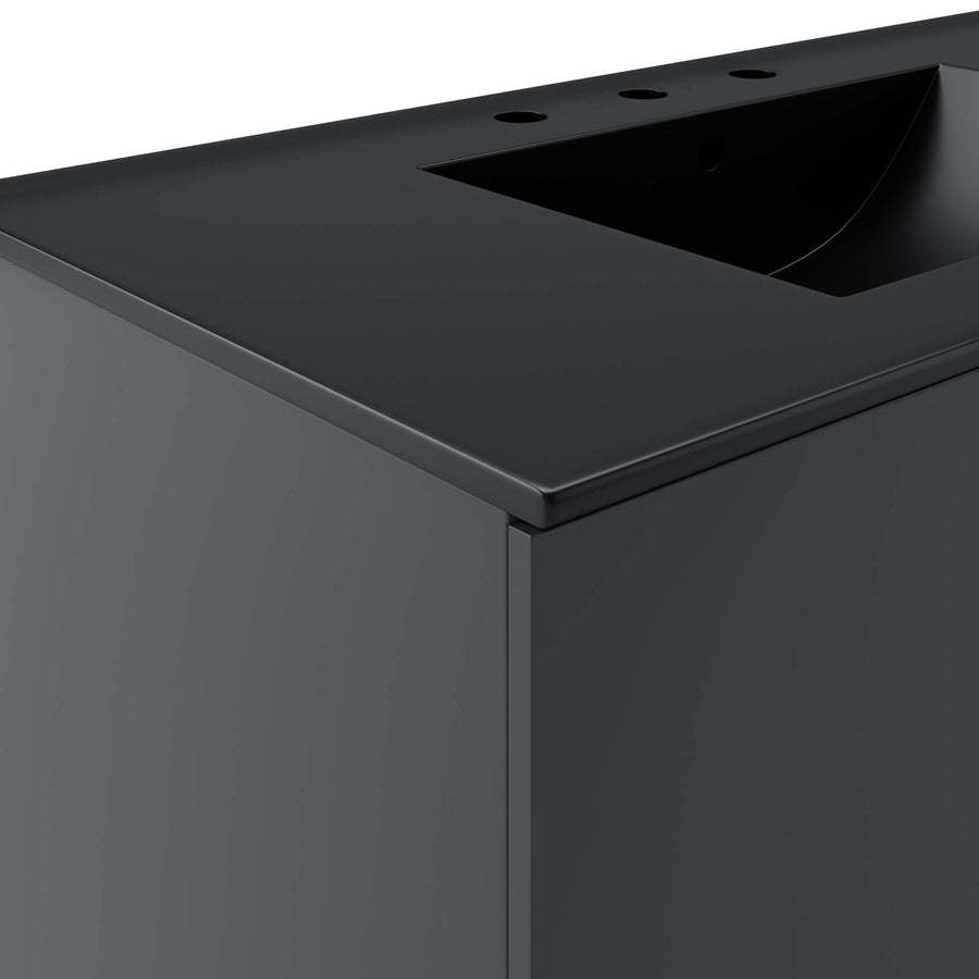 Bellamy 36" Bathroom Vanity in Gray Black