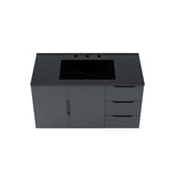 Bellamy 36" Bathroom Vanity in Gray Black