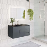 Bellamy 36" Bathroom Vanity in Gray Black