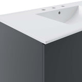 Bellamy 36" Bathroom Vanity in Gray White