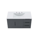 Bellamy 36" Bathroom Vanity in Gray White