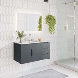 Bellamy 36" Bathroom Vanity in Gray White