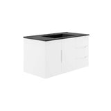 Bellamy 36" Bathroom Vanity in White Black