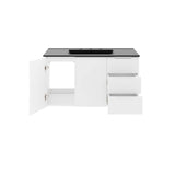 Bellamy 36" Bathroom Vanity in White Black