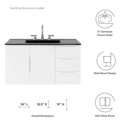 Vitality 36" Bathroom Vanity by Furniture For America
