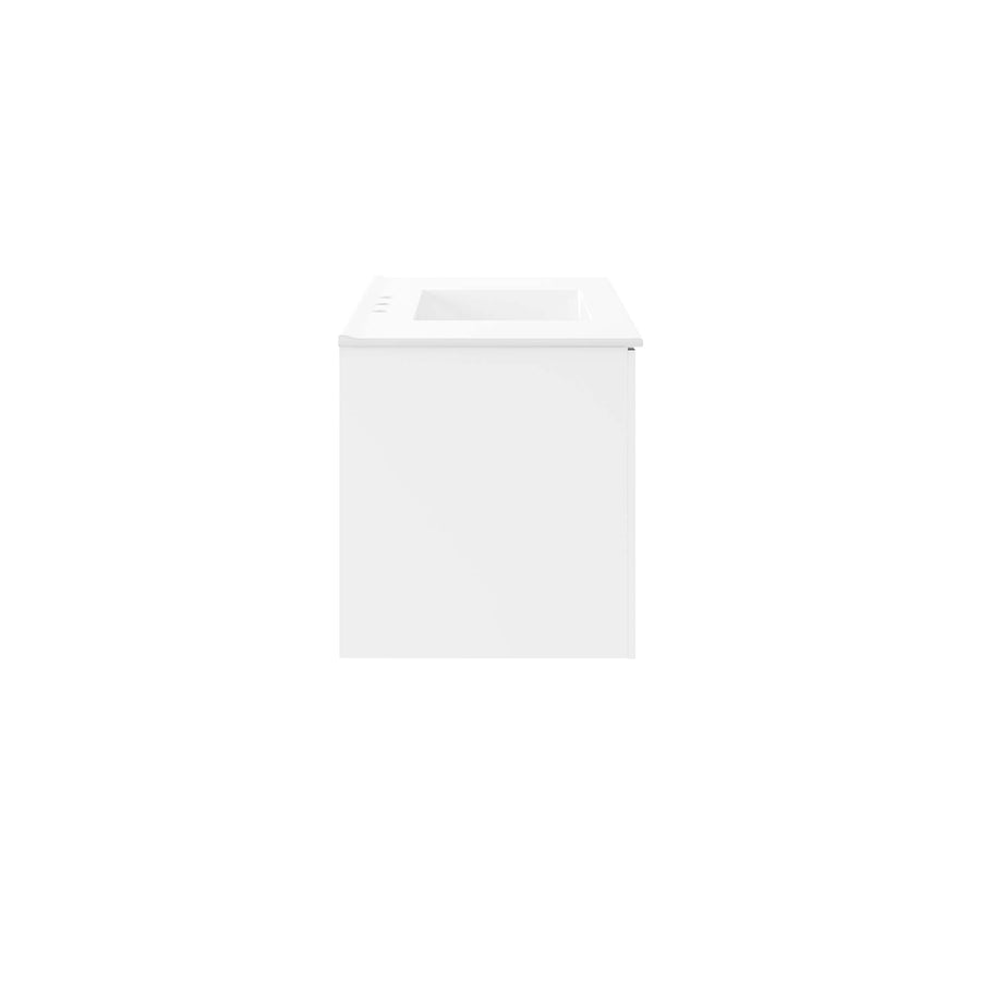Bellamy 36" Bathroom Vanity in White White