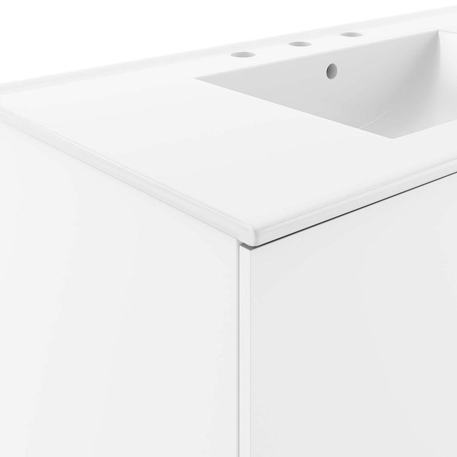 Bellamy 36" Bathroom Vanity in White White
