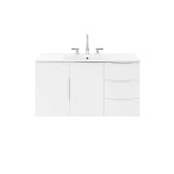 Bellamy 36" Bathroom Vanity in White White