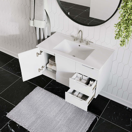 Vitality 36" Bathroom Vanity in White White