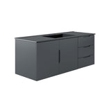 Bellamy 48" Single Sink Bathroom Vanity in Gray Black