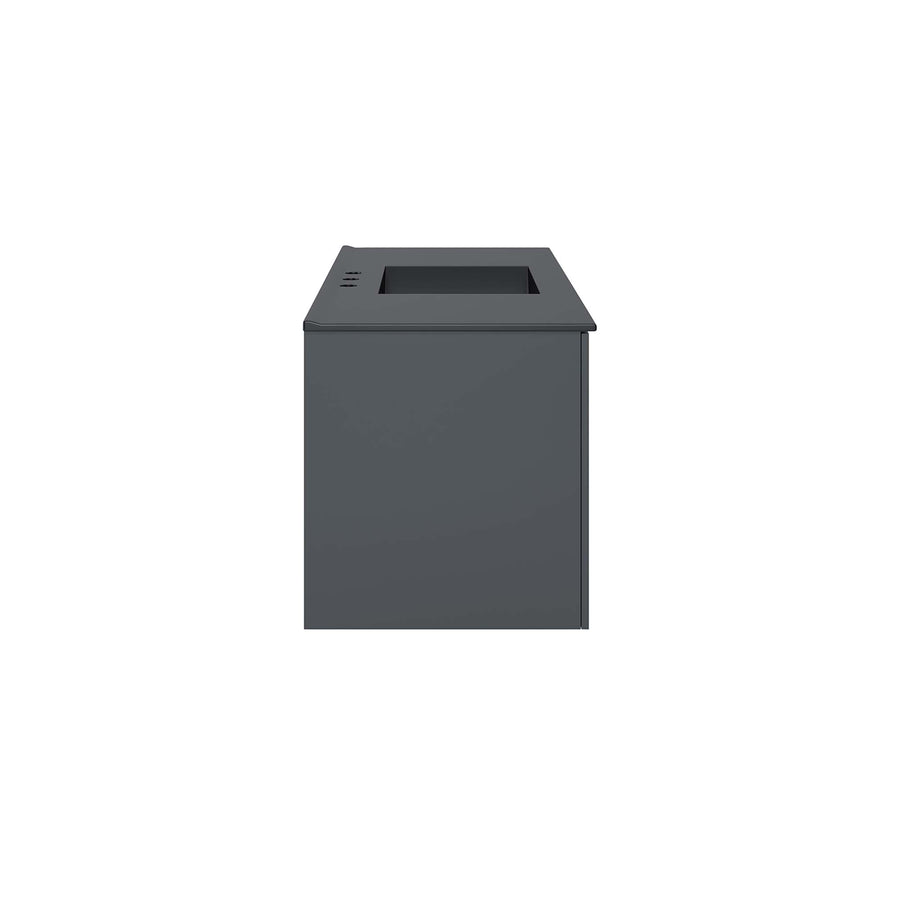 Bellamy 48" Single Sink Bathroom Vanity in Gray Black