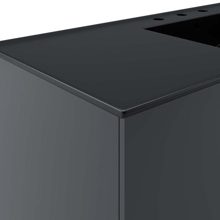 Vitality 48" Single Sink Bathroom Vanity in Gray Black