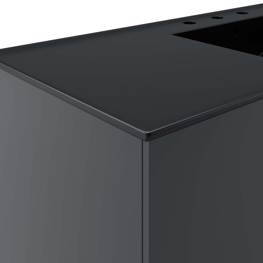 Bellamy 48" Single Sink Bathroom Vanity in Gray Black