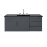 Bellamy 48" Single Sink Bathroom Vanity in Gray Black