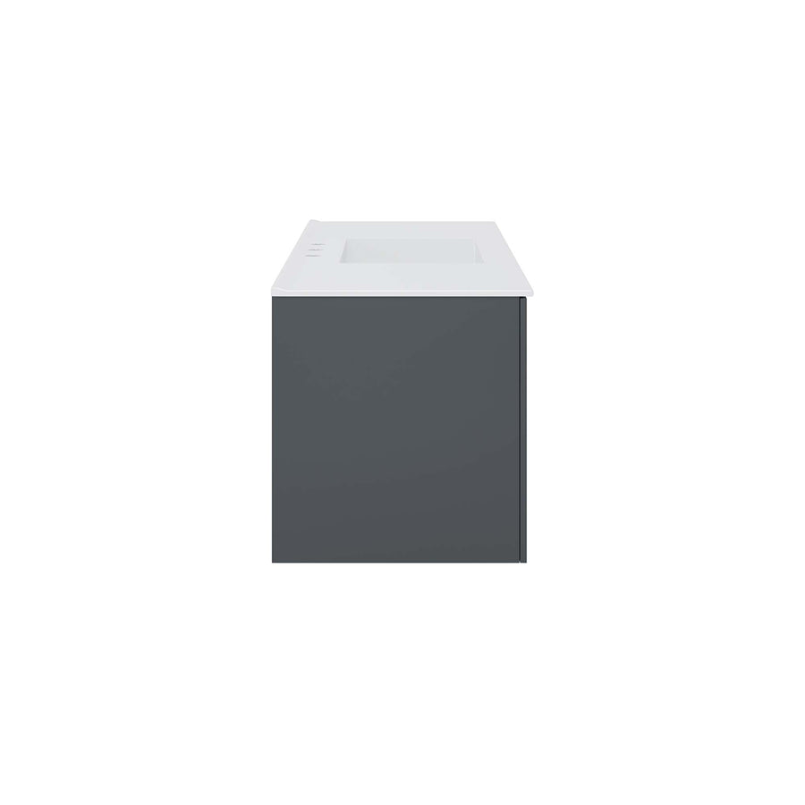 Bellamy 48" Single Sink Bathroom Vanity in Gray White