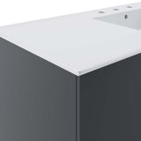 Bellamy 48" Single Sink Bathroom Vanity in Gray White