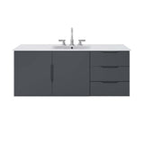 Bellamy 48" Single Sink Bathroom Vanity in Gray White