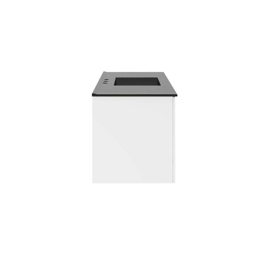 Bellamy 48" Single Sink Bathroom Vanity in White Black