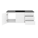 Bellamy 48" Single Sink Bathroom Vanity in White Black