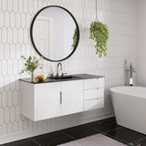 Bellamy 48" Single Sink Bathroom Vanity in White Black