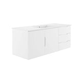 Bellamy 48" Single Sink Bathroom Vanity in White White