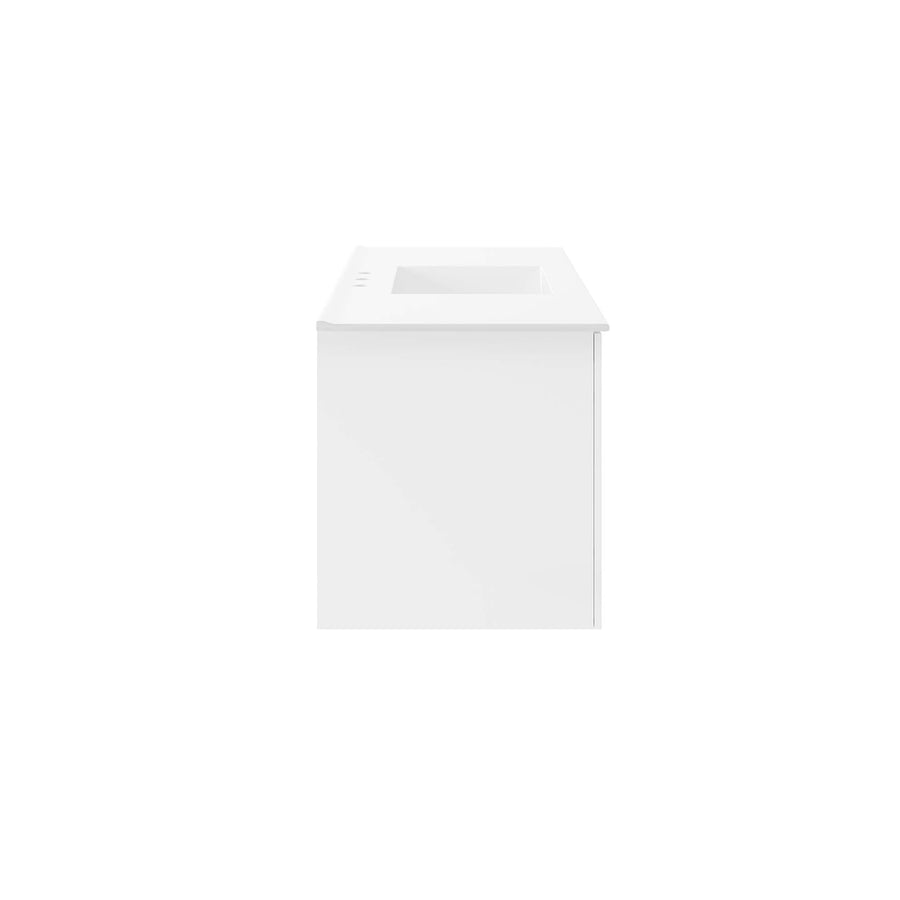 Bellamy 48" Single Sink Bathroom Vanity in White White