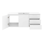 Bellamy 48" Single Sink Bathroom Vanity in White White