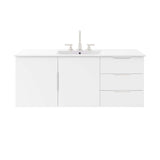 Bellamy 48" Single Sink Bathroom Vanity in White White