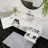 Bellamy 48" Single Sink Bathroom Vanity in White White