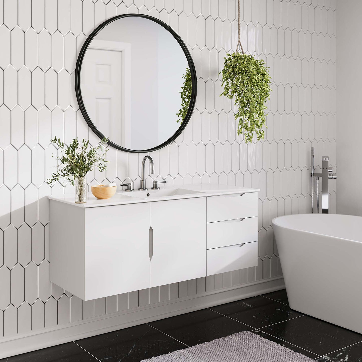 Vitality 48" Single Sink Bathroom Vanity by Furniture For America