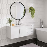 Bellamy 48" Single Sink Bathroom Vanity in White White