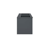Bellamy 48" Double Sink Bathroom Vanity in Gray Black