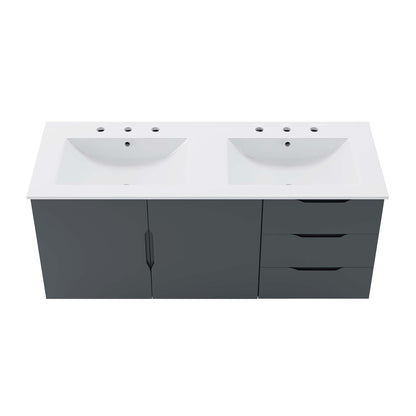 Vitality 48" Double Sink Bathroom Vanity by Furniture For America