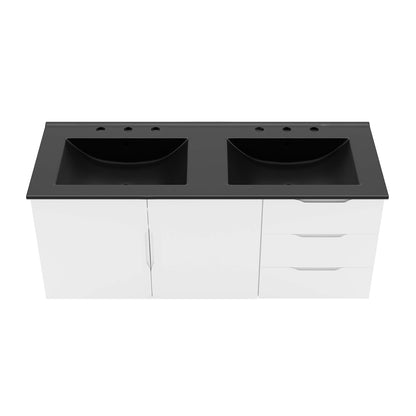 Vitality 48" Double Sink Bathroom Vanity by Furniture For America